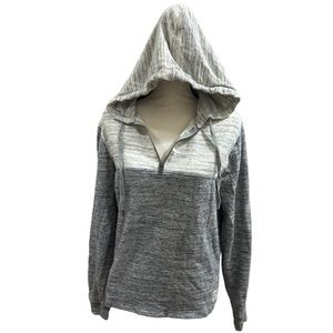 LUCKY BRAND 3/4 ZIP HOODIE